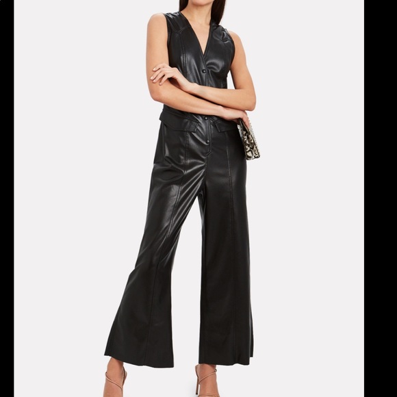 Nanushka Freya Vegan Leather Jumpsuit